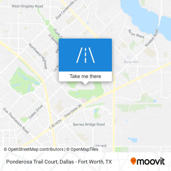 Ponderosa Trail Court map