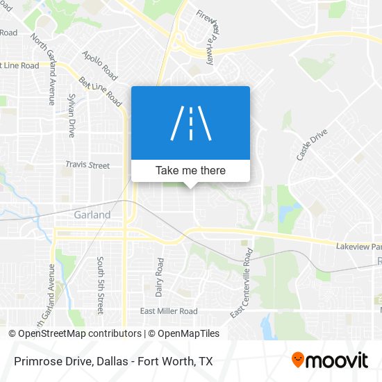 Primrose Drive map