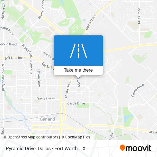 Pyramid Drive map