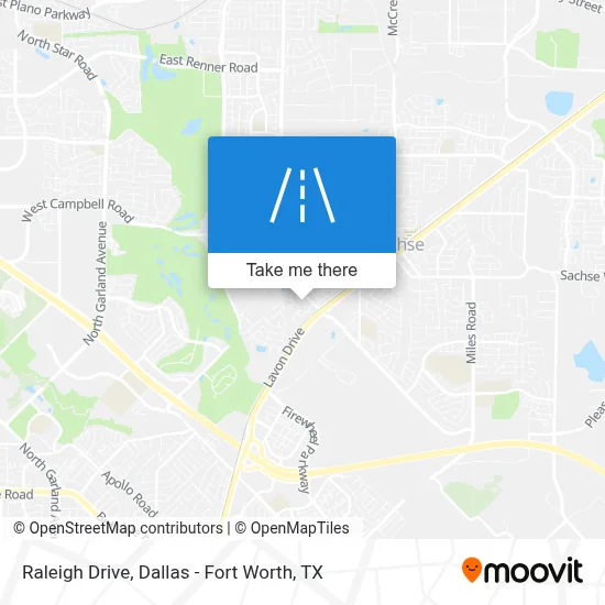 Raleigh Drive map