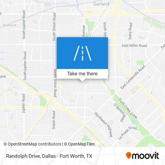 Randolph Drive map