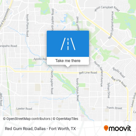 Mapa de Red Gum Road