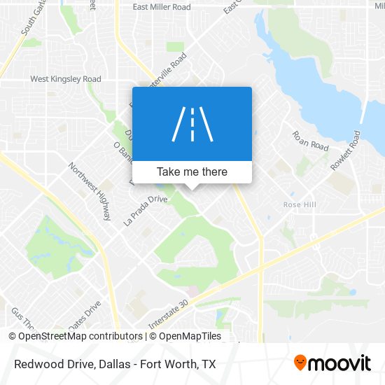 Redwood Drive map