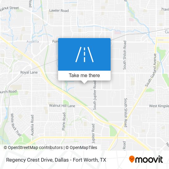 Regency Crest Drive map