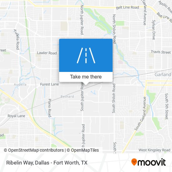 Ribelin Way map