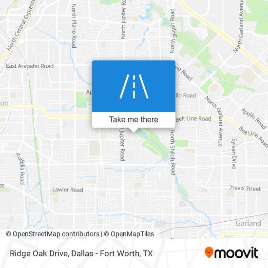 Ridge Oak Drive map