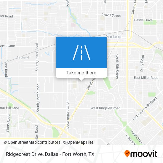 Mapa de Ridgecrest Drive