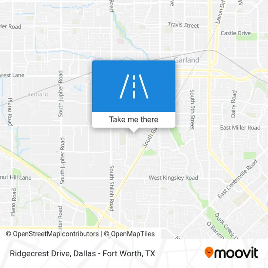 Ridgecrest Drive map
