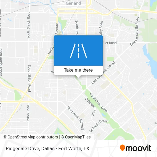 Ridgedale Drive map
