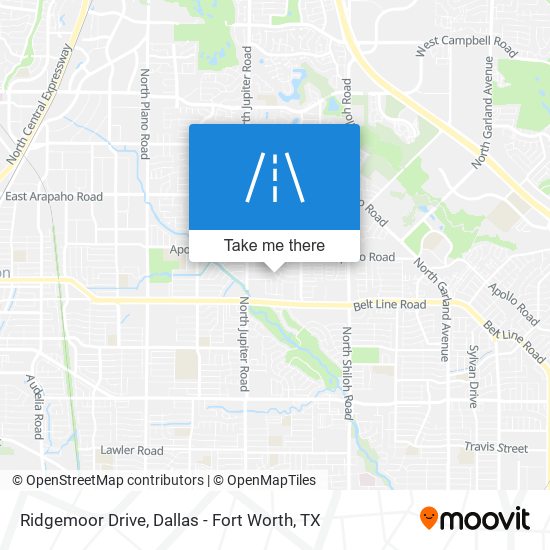 Ridgemoor Drive map
