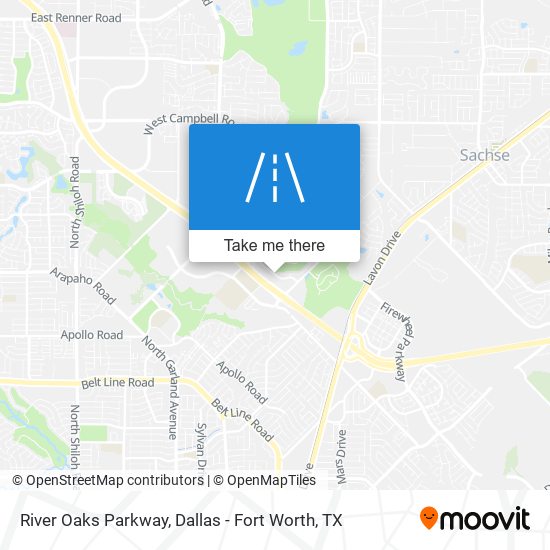 River Oaks Parkway map