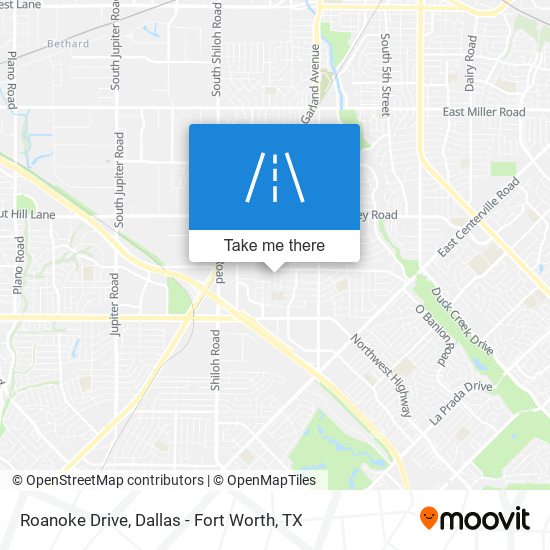 Mapa de Roanoke Drive