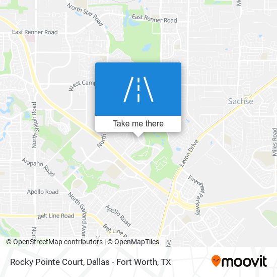 Mapa de Rocky Pointe Court