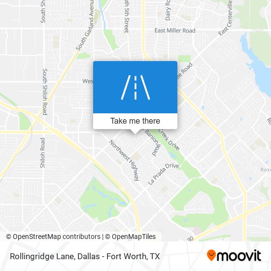 Rollingridge Lane map