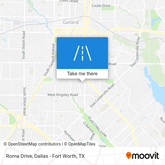 Roma Drive map