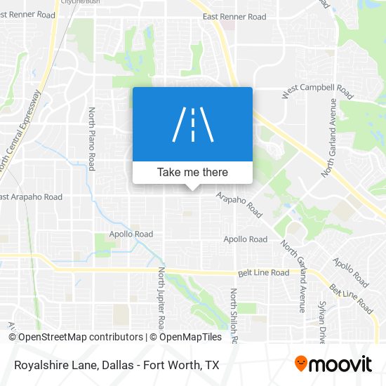 Royalshire Lane map