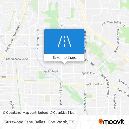 Mapa de Russwood Lane