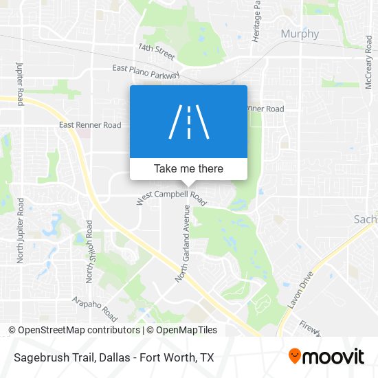 Sagebrush Trail map