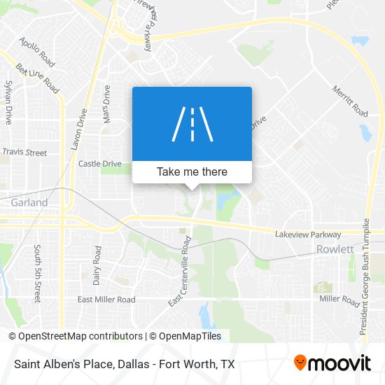 Saint Alben's Place map