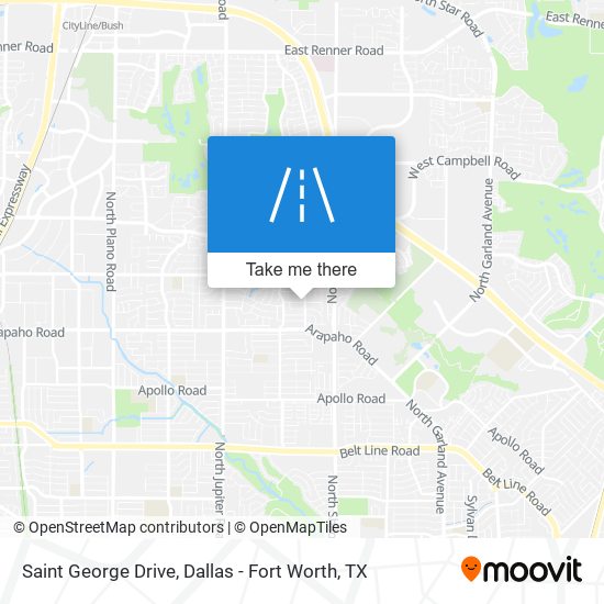 Saint George Drive map