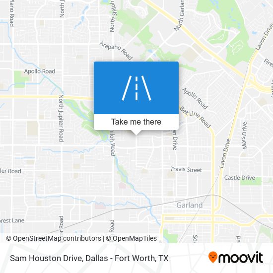 Mapa de Sam Houston Drive