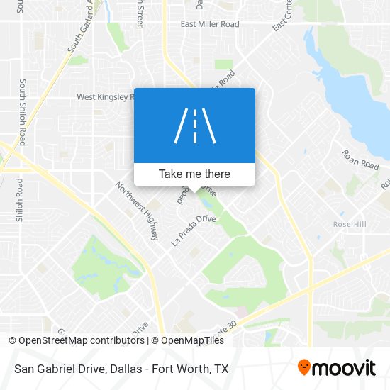San Gabriel Drive map