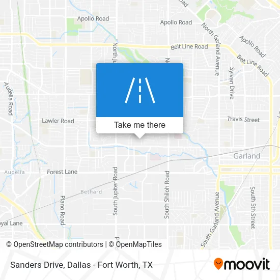 Sanders Drive map