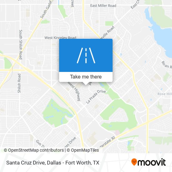 Santa Cruz Drive map