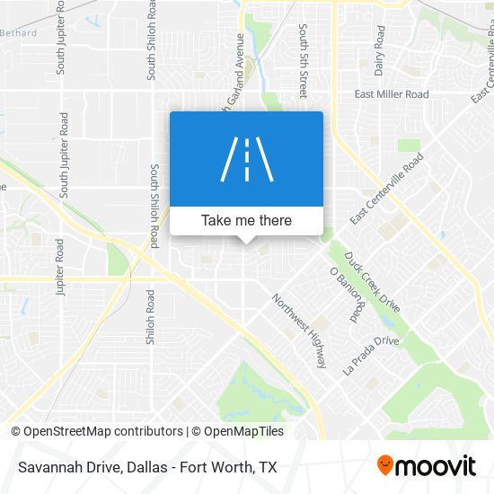 Savannah Drive map