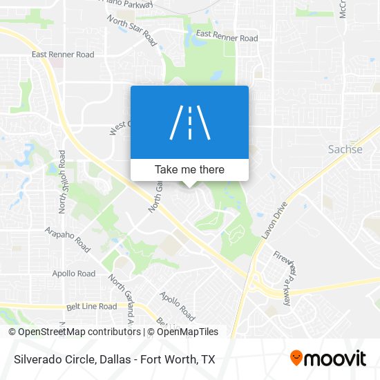 Silverado Circle map