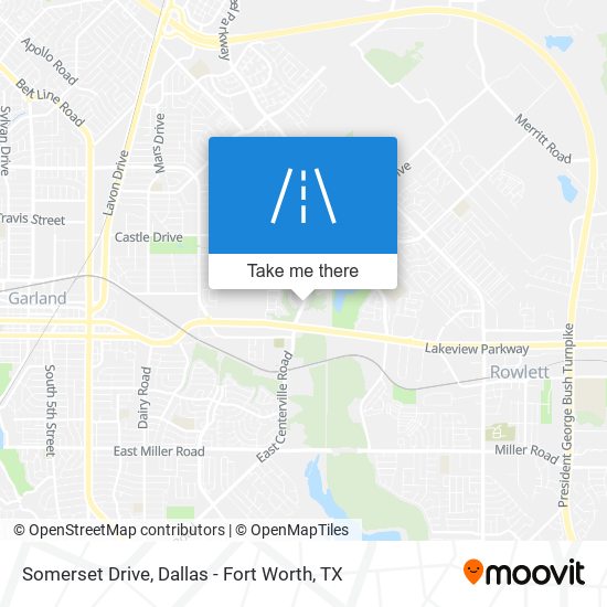 Somerset Drive map