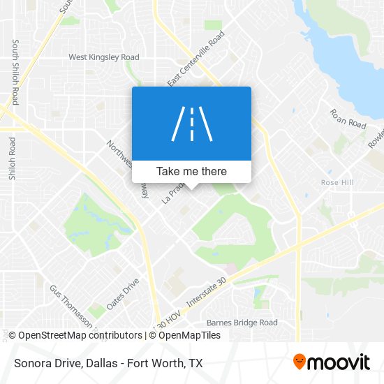 Sonora Drive map