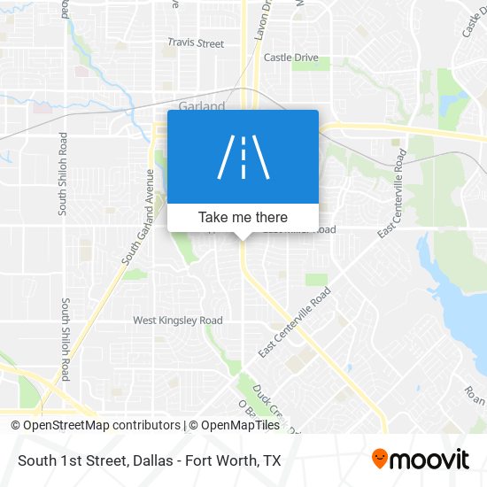 Mapa de South 1st Street