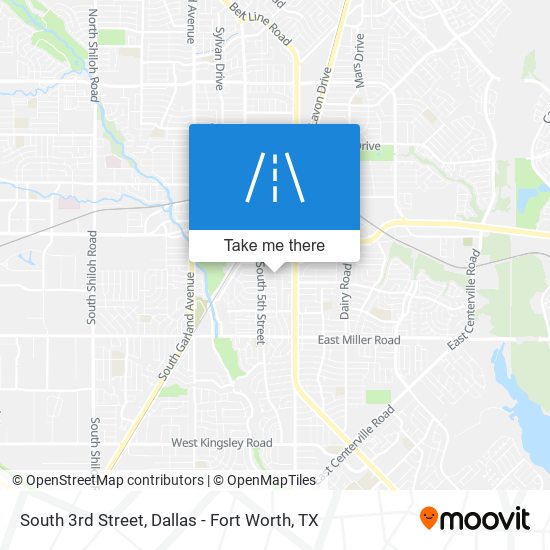 South 3rd Street map