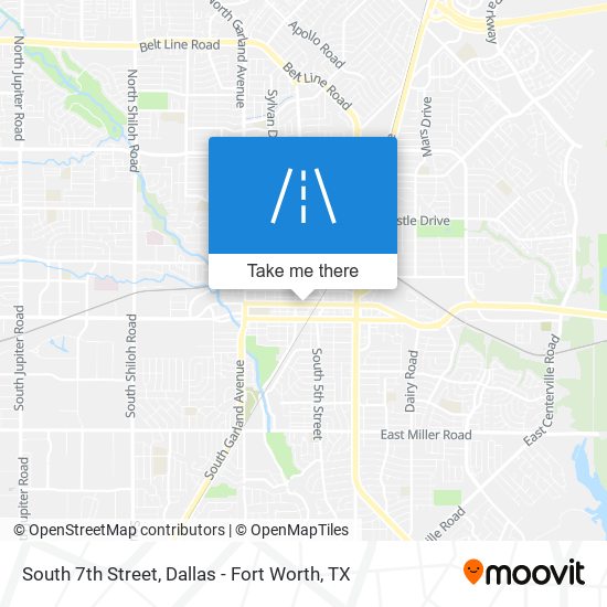 South 7th Street map