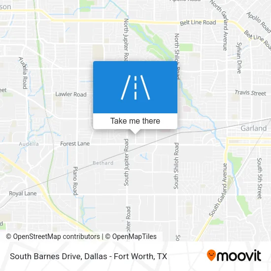 South Barnes Drive map