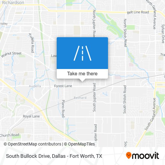 Mapa de South Bullock Drive