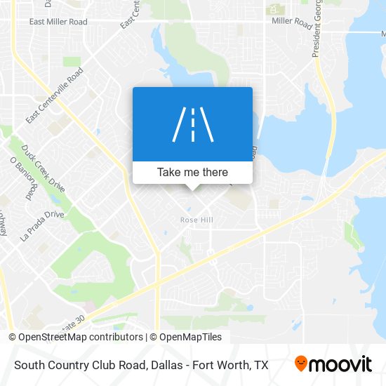 South Country Club Road map