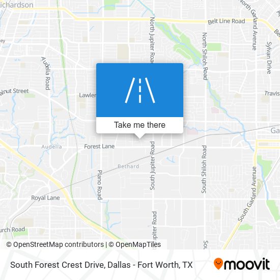 South Forest Crest Drive map