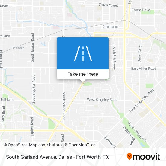 Mapa de South Garland Avenue
