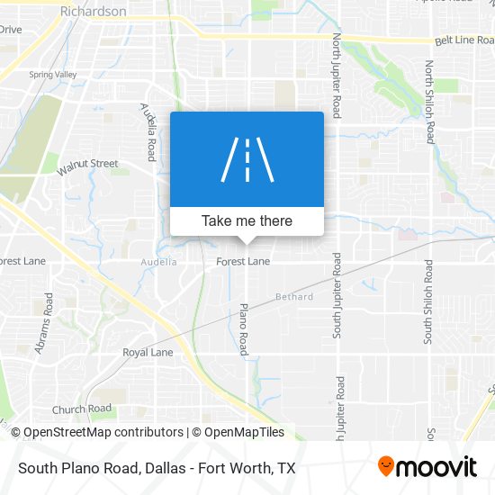 South Plano Road map