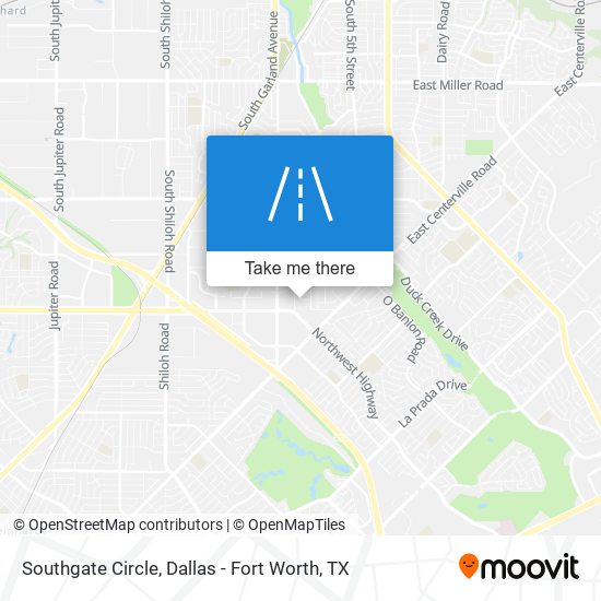 Mapa de Southgate Circle