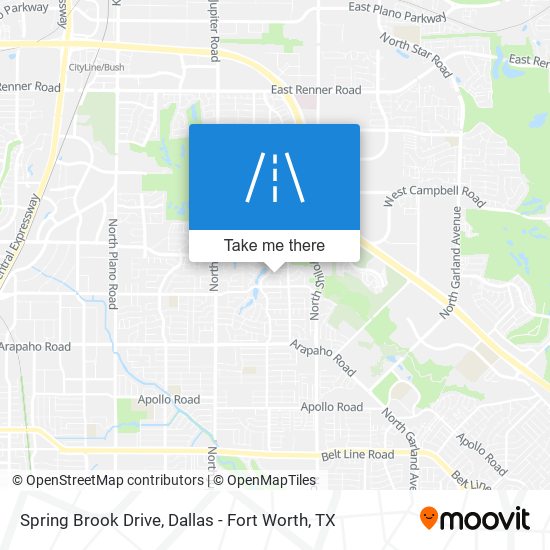 Spring Brook Drive map