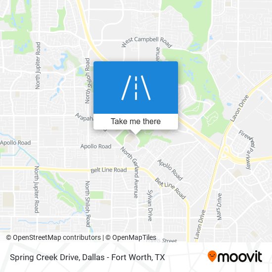 Spring Creek Drive map