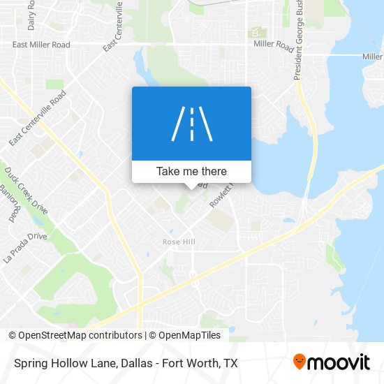 Spring Hollow Lane map