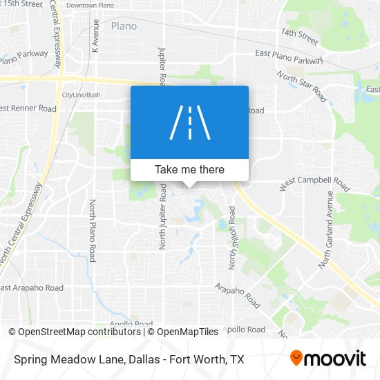 Spring Meadow Lane map