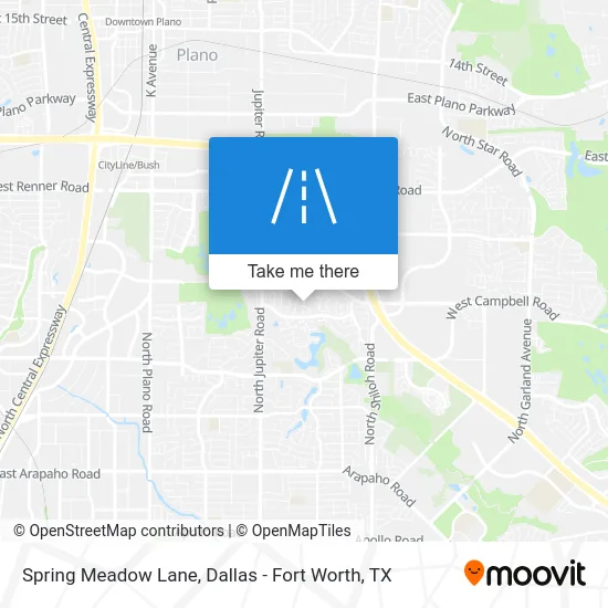 Spring Meadow Lane map