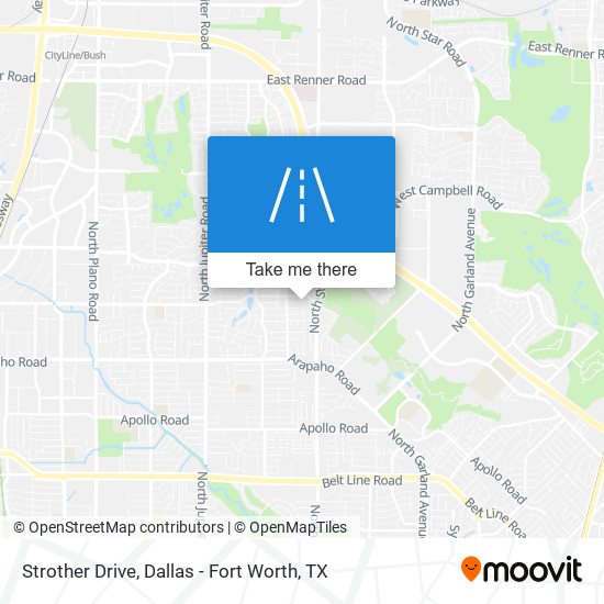 Strother Drive map