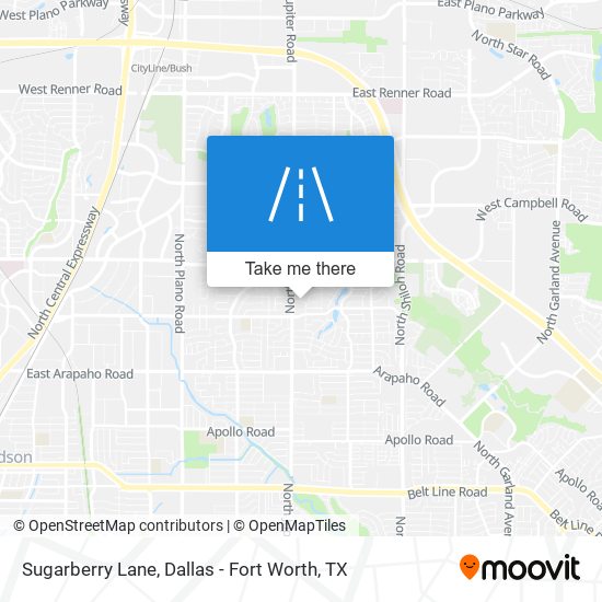 Sugarberry Lane map