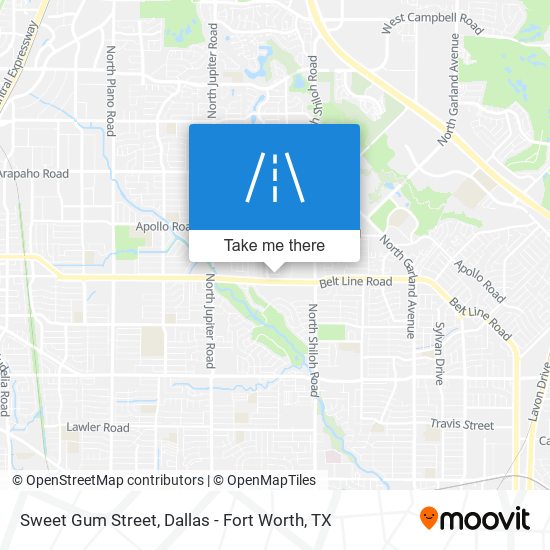 Sweet Gum Street map